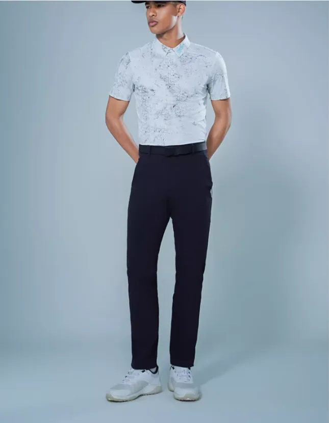 Pantaloni da golf da uomo ultra traspiranti Pantaloni performanti elasticizzati traspiranti con protezione UV