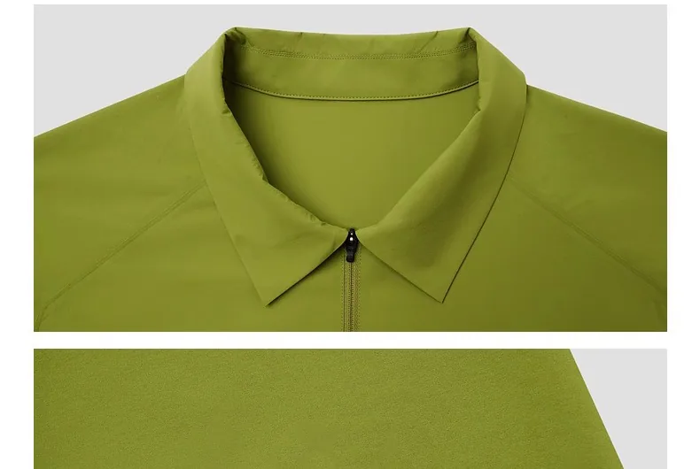 POLO rafraîchissant sans couture à manches courtes pour hommes pour le fitness