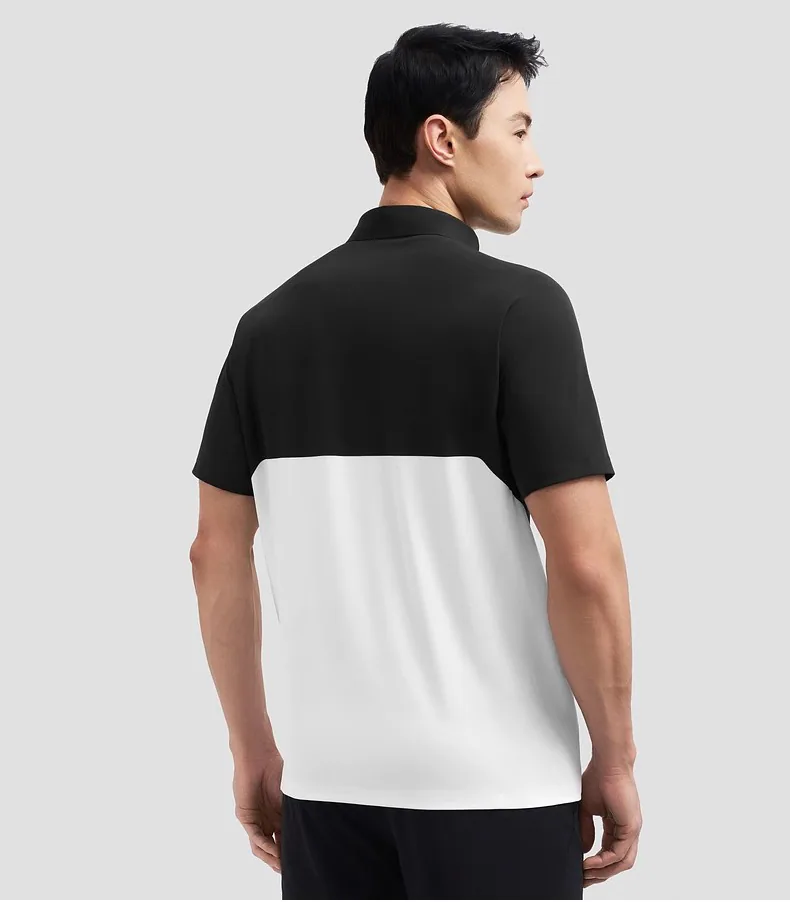 POLO à manches courtes pour hommes, séchage rapide, sans couture, refroidissement, Protection UV, pour le Fitness