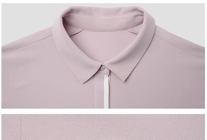 POLO para entrenamiento al aire libre con protección solar y manga corta sin costuras para mujer