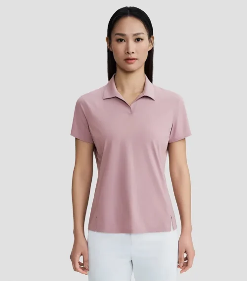 POLO da donna a maniche corte per abbigliamento casual e da viaggio Urban Commute