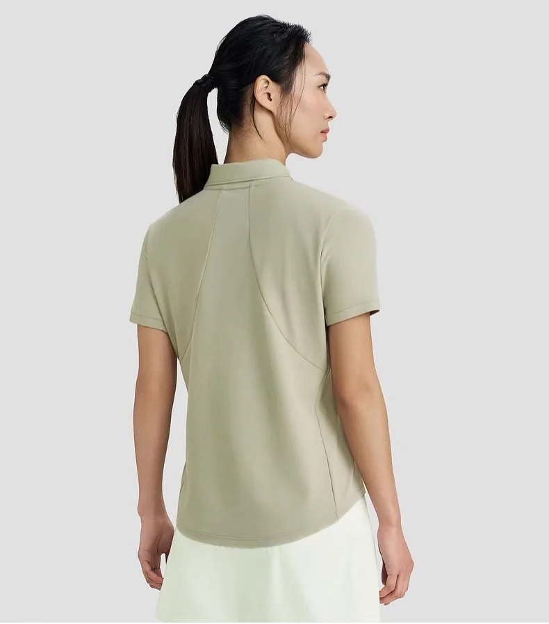 POLO da pendolare leggera e traspirante senza cuciture da donna