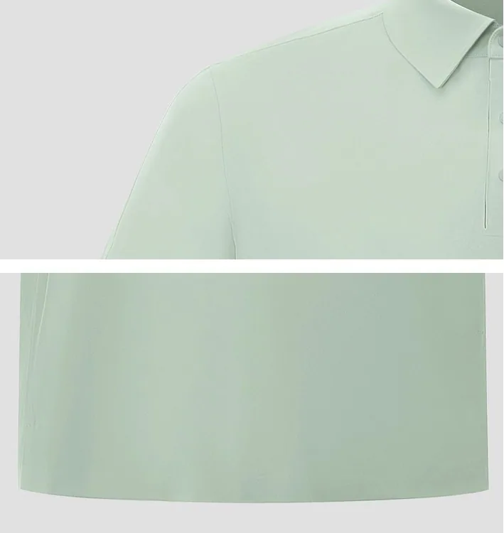 Polo sans couture en matériau extensible respirant exquis pour les affaires et les loisirs dans toutes les tailles