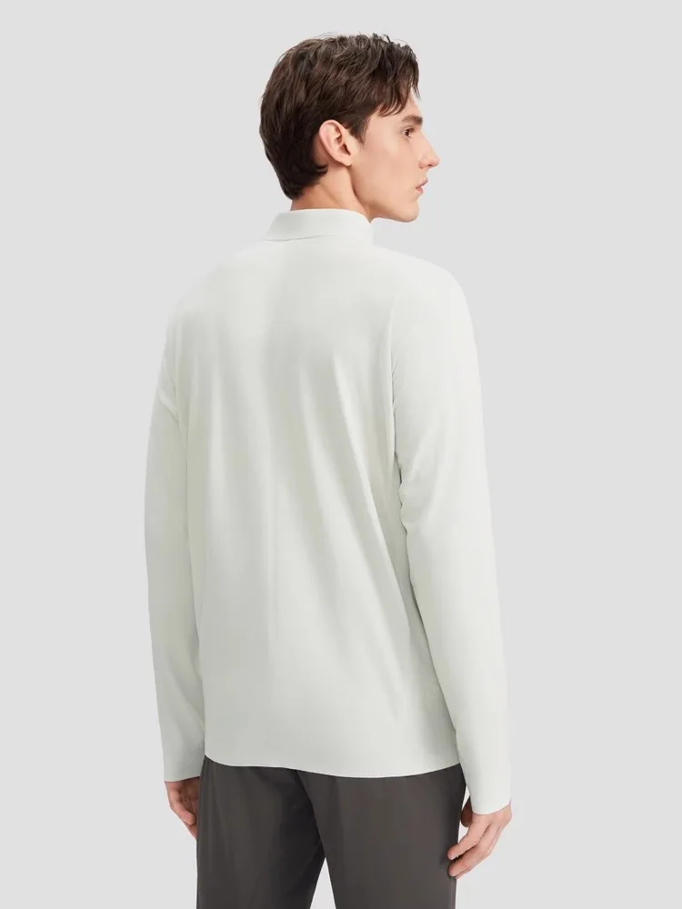 POLO de manga larga para hombre Urban Commuter de una pieza sin costuras