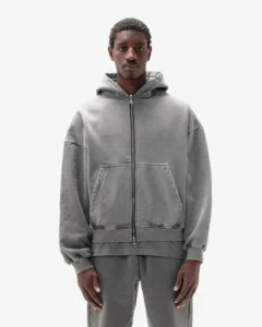 Vintage Grey Heavy Weight Zip Hoodie