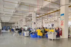 Piano di cucito presso lo stabilimento SLSPOLO